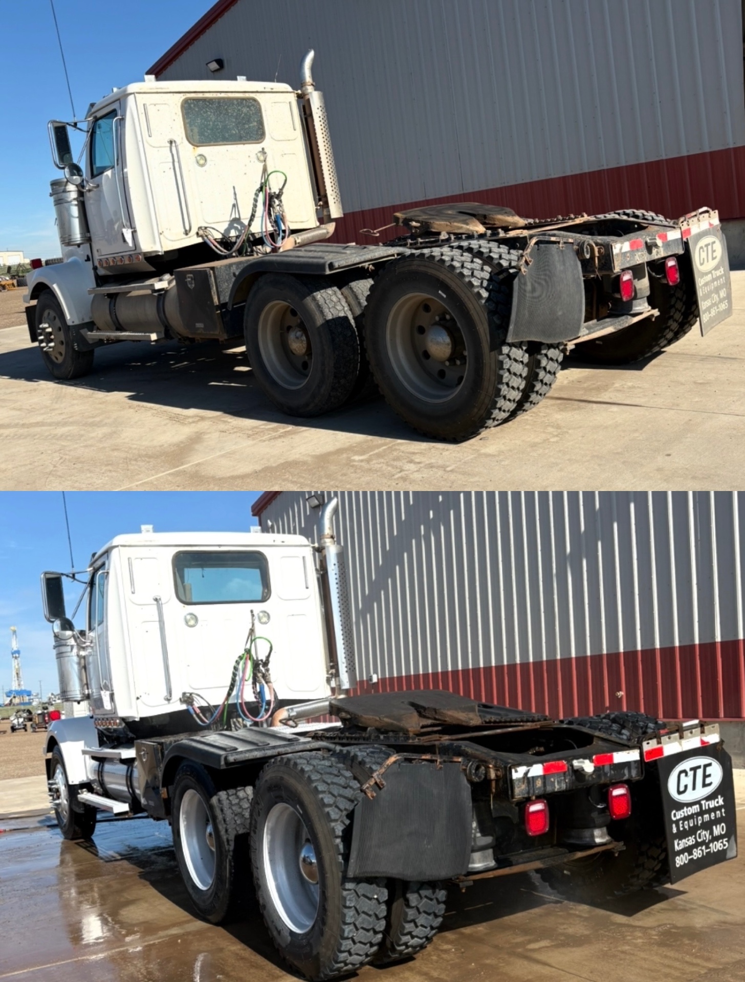 Western Star CTE Day Cab Rear — Before & After