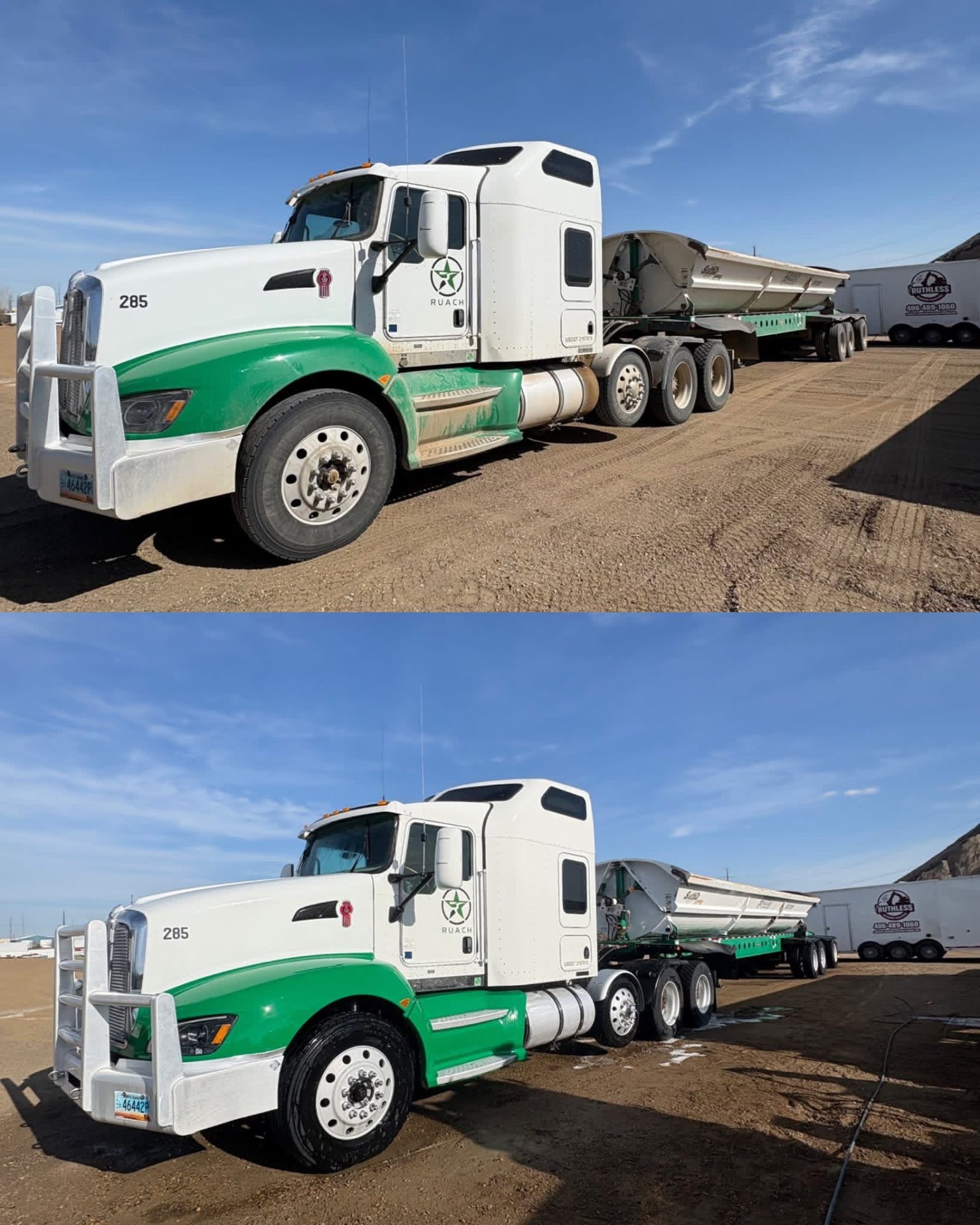 Kenworth T660 & Side Dump Trailer — Before & After
