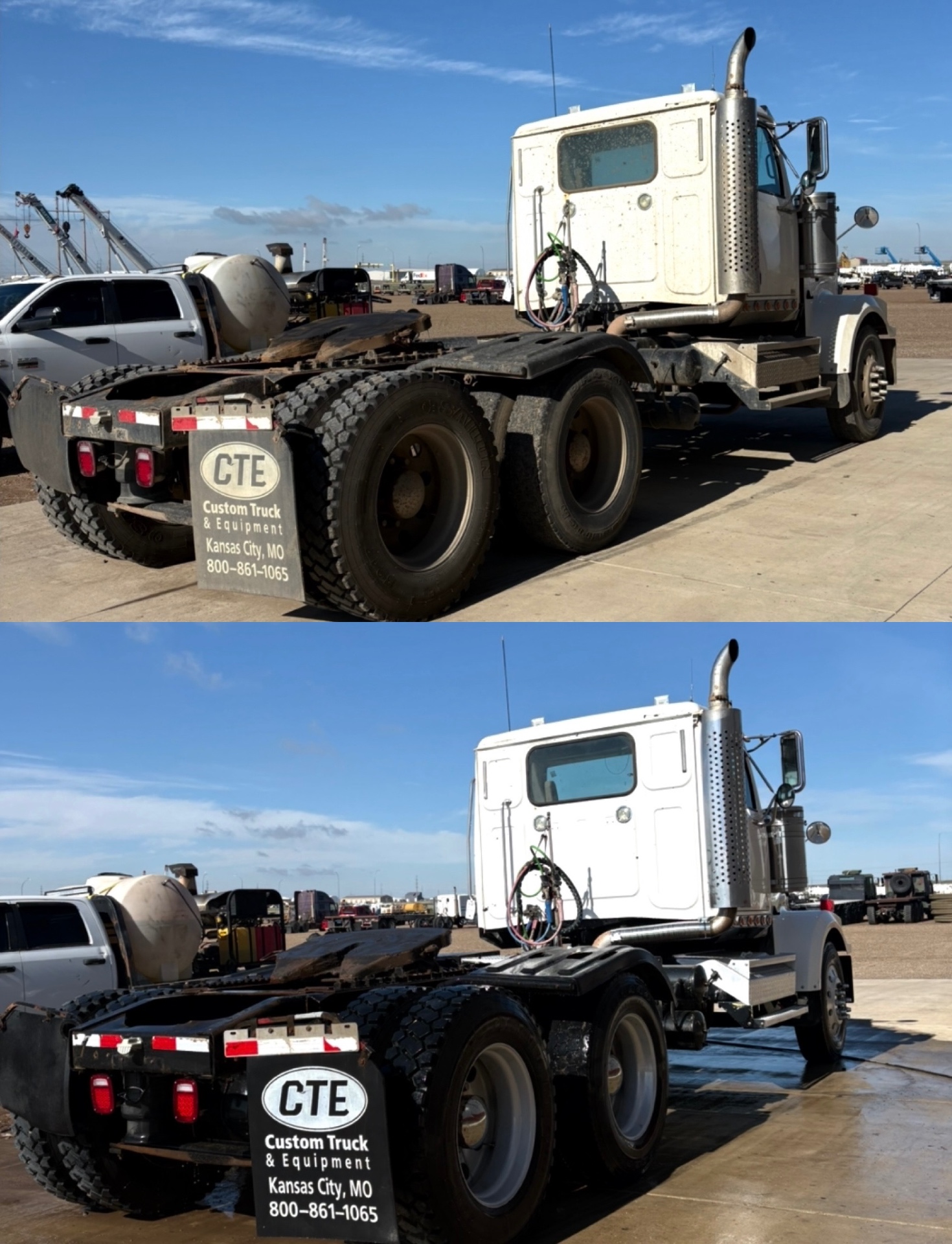 Western Star Day Cab Rear — Before & After