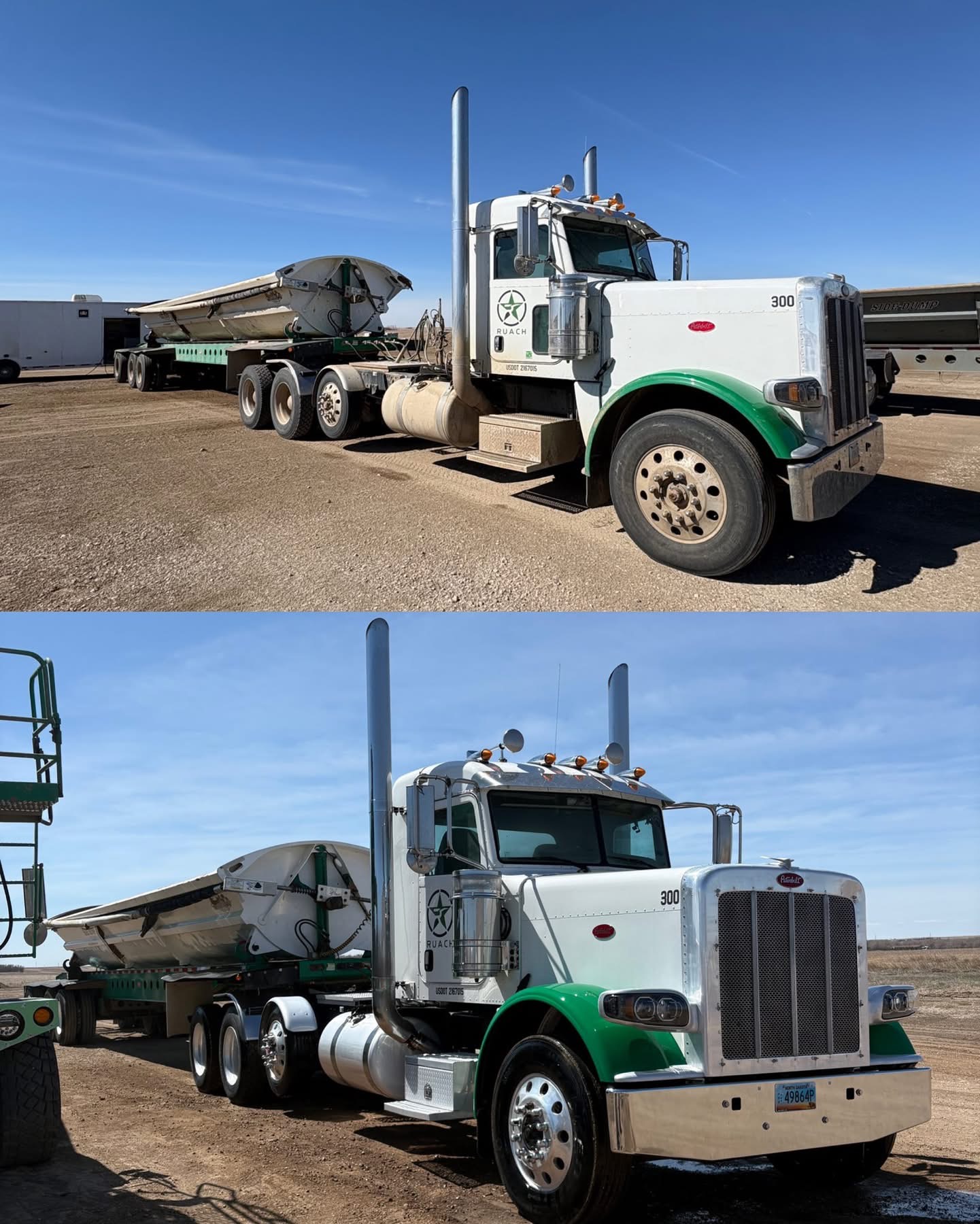 Peterbilt 389 & Side Dump Trailer — Before & After