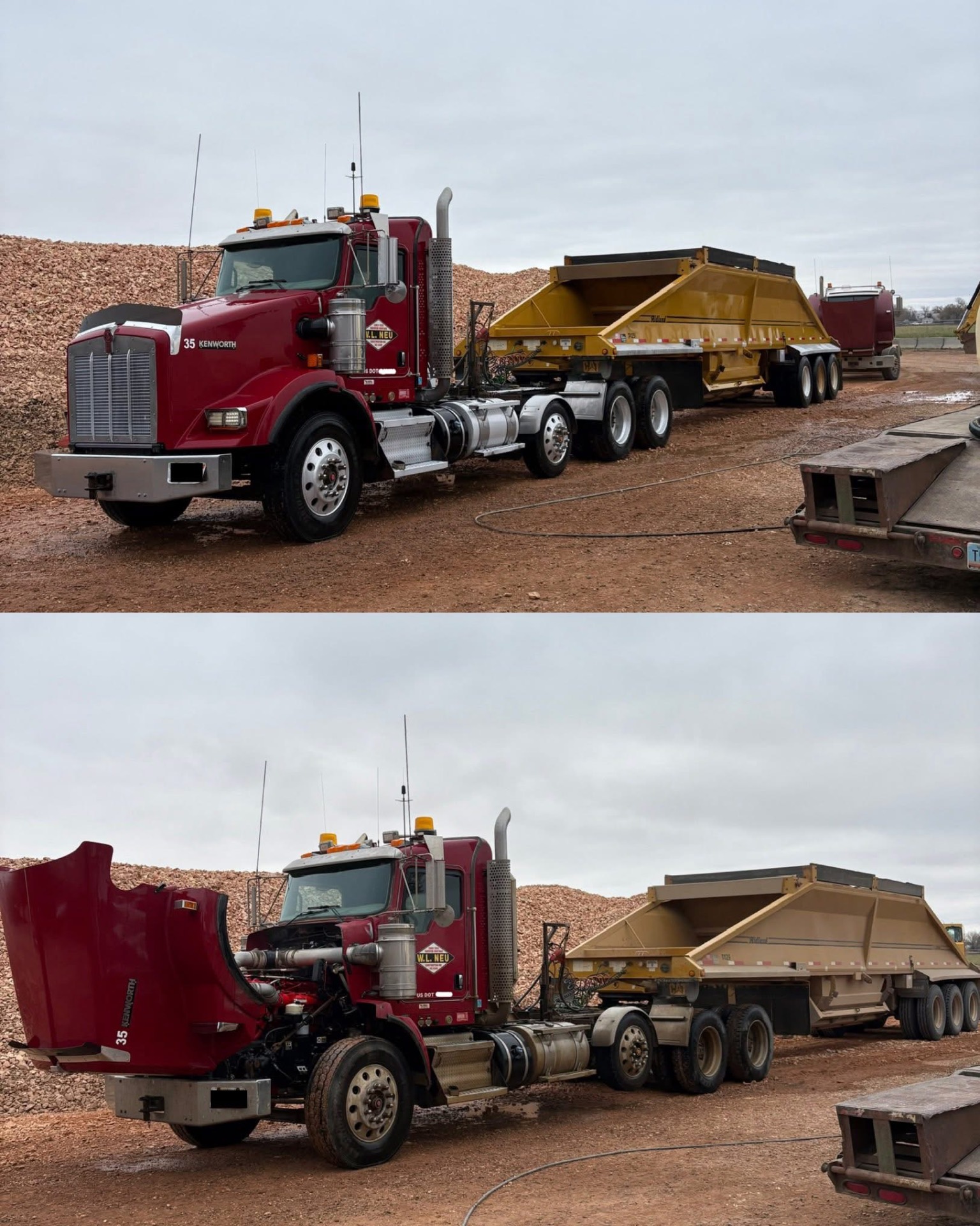 Kenworth T800 & Belly Dump Trailer