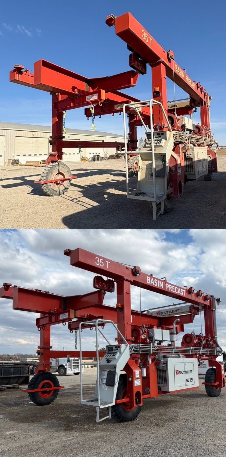 Basin Precast Shuttlelift 35T Gantry Crane