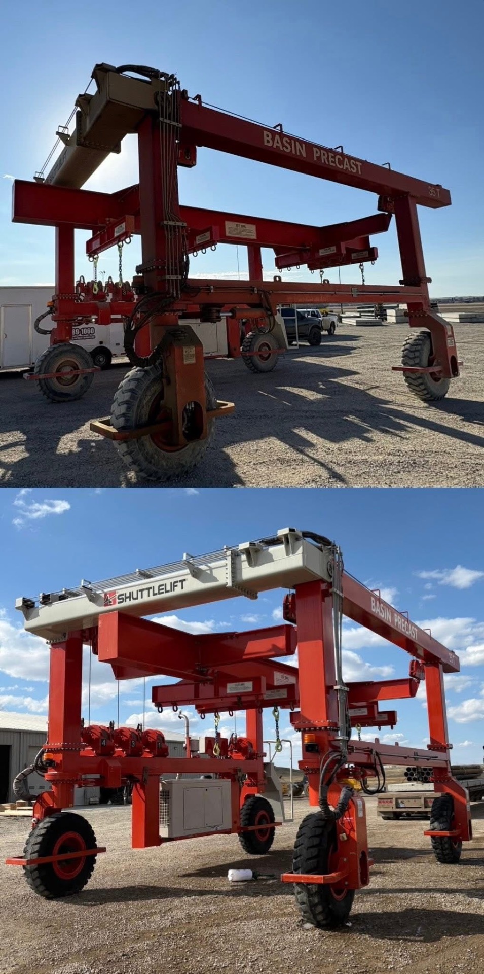 Basin Precast Gantry Crane Side Profile