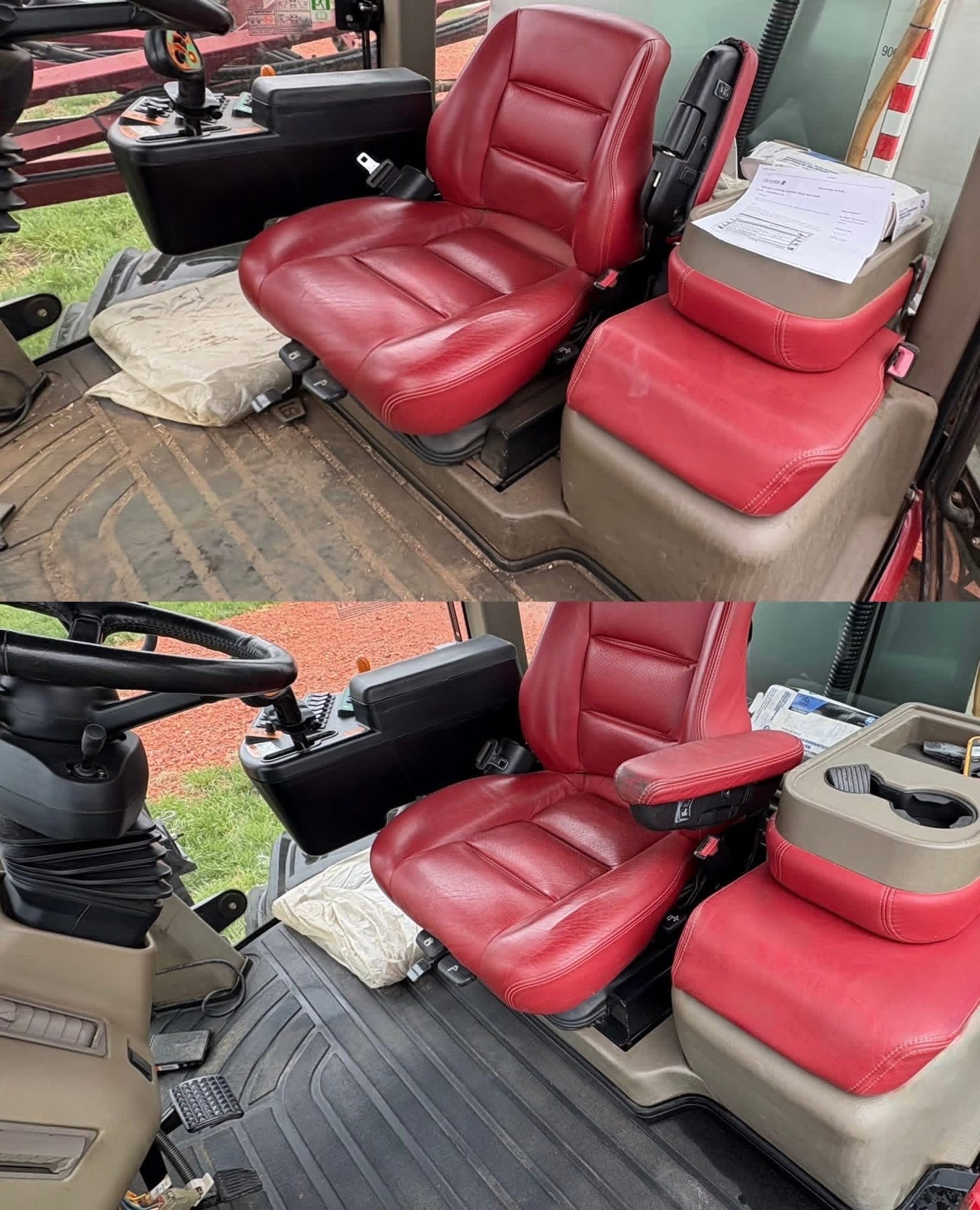 Case IH Combine Cab Interior
