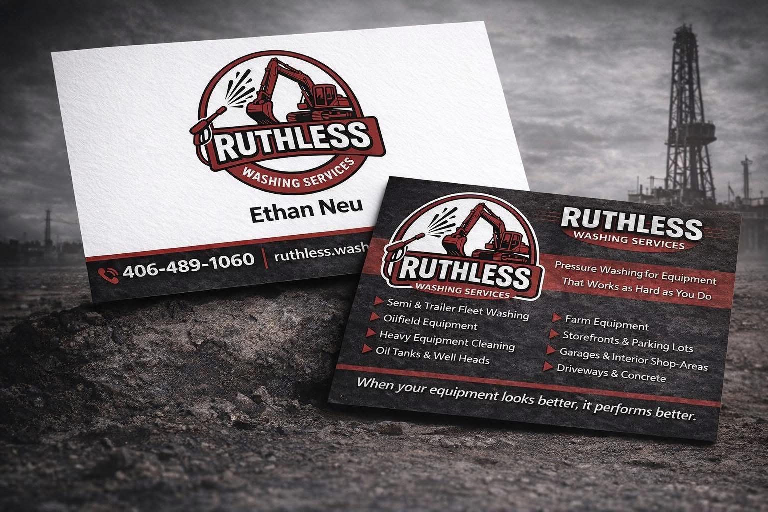 Ruthless Washing Services — pressure washing for equipment that works as hard as you do